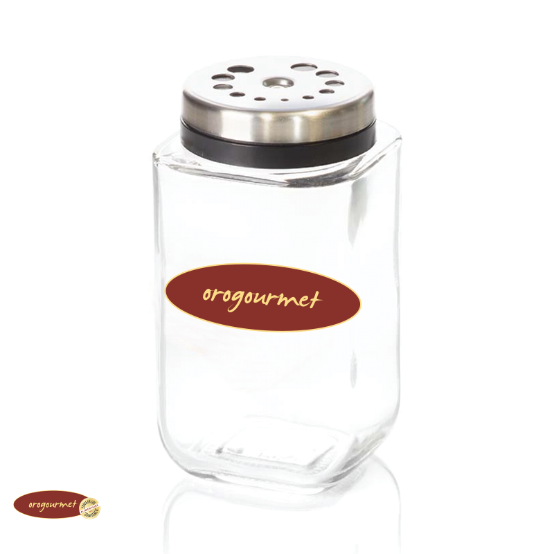 Shaker in vetro - Paillettes - Pepite - Quadrati - Cuori - Polvere ORO - ARGENTO